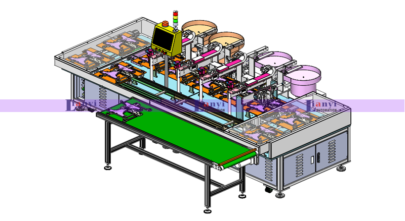 人體秤底殼自動組裝電池彈片設備